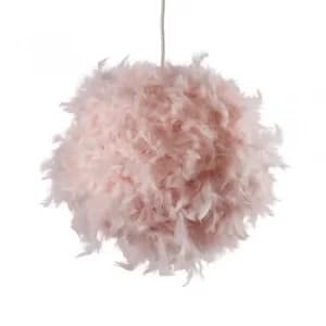 Uriel Feather Pendant Shade in Pink