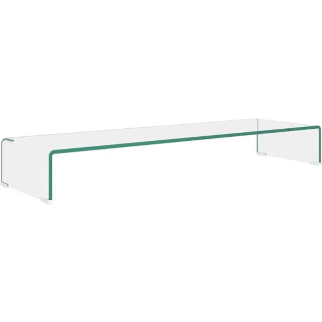 VIDAXL Vidaxl - tv Stand/Monitor Riser Glass Clear 100x30x13cm 8718475530022
