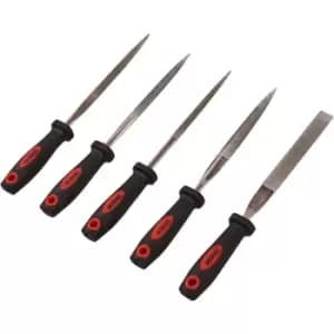 E1330 5 Piece 100mm (4) diamond file set - Amtech