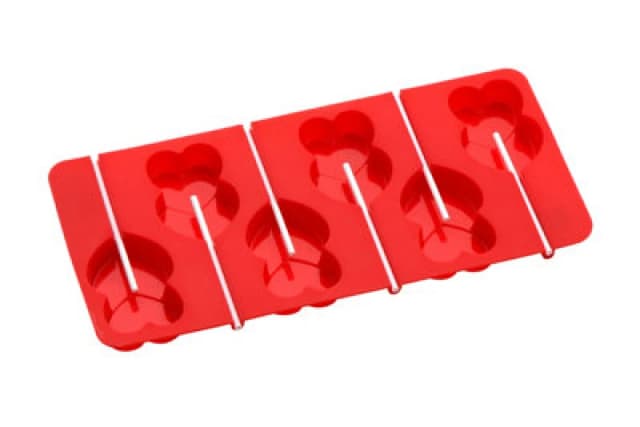 Premier Housewares 6 Heart Moulds And 12 Sticks Cake Pop Mould Red