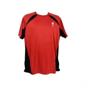 12-13 Years Liverpool Poly Panel Tee Red Youths Retail Packaging