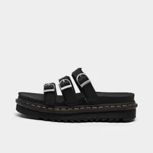 Womens Blaire Leather Slide Sandals