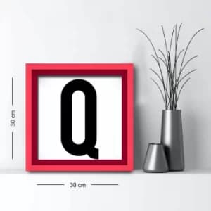 3030AHS-090k Multicolor Decorative Framed MDF Painting