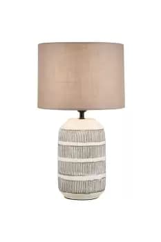 Lighting and Interiors Group The Lighting and Interiors Millie Etched Ceramic Table Lamp