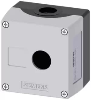 Siemens Grey Plastic SIRIUS ACT Push Button Enclosure - 1 Hole 22mm Diameter
