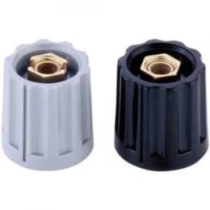 Control knob Black x H 15mm x 14mm Mentor 3