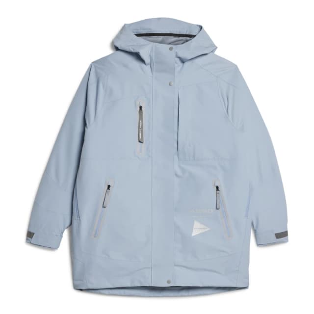 adidas Terrex + and wander XPLORIC Jacket Womens Blue female 10 (S)