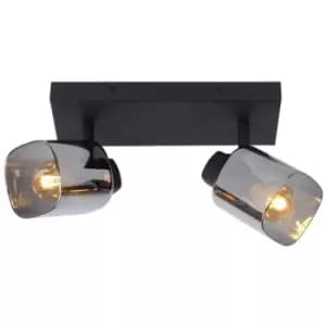 Lucide ALION - Twin Ceiling Spotlight - 2xE14 - Black