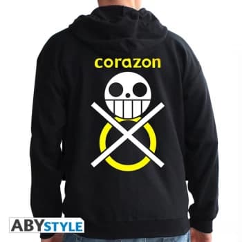 One Piece - Corazon Mens Large Hoodie - Black