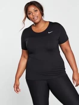 Nike Mesh Tee Curve Black Size 18 201X Women