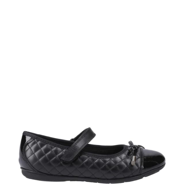 Hush Puppies Lottie Quilt Ballerina Jnr Black female 12 (30.5)