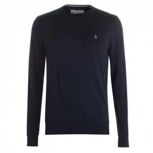 Original Penguin Crew Knit Sweater - Navy 413