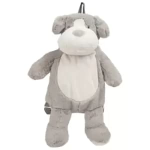 Mumbles Childrens/Kids Zippie Dog Backpack (38cm) (Light Grey)