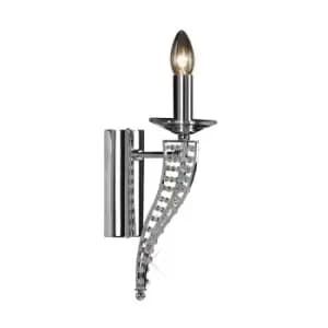 Santo Wall Lamp E14 Polished Chrome/Crystal