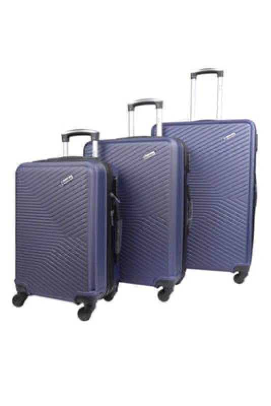 Groundlevel Infinity Hard Shell 3 Piece Luggage Set - Blue