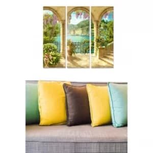 MDF555170197 Multicolor Decorative MDF Painting (3 Pieces)