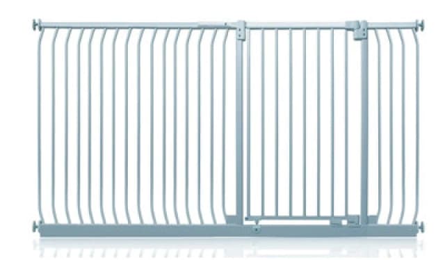 Safetots Extra Tall Elite Safety Gate, 198Cm - 207Cm, Matt Grey, Extra Tall 96.8Cm In Height, Pressure Fit Stair Gate