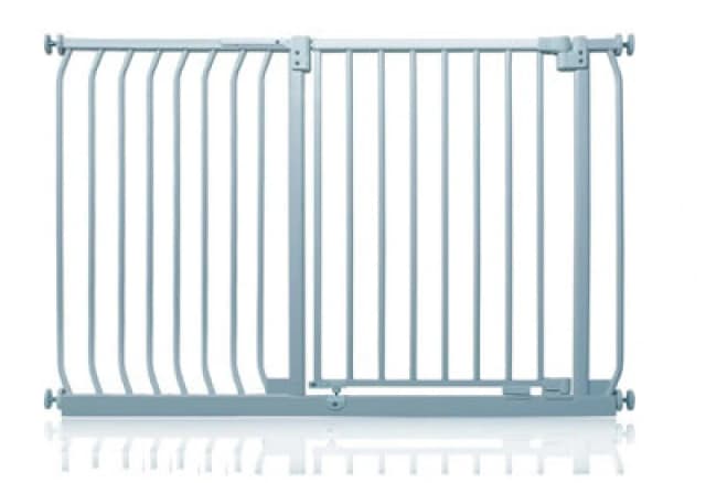 Safetots Elite Pressure Safety Gate, 125Cm - 134Cm, Matt Grey, Pressure Fit Stair Gate