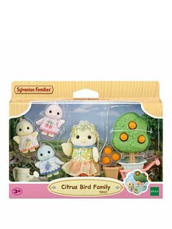 Sylvanian Families - 5860 citroenvogel familie speelset met dierenfiguur en accessoires dierenfiguren vogels speelgoed voor kinderen vanaf 3 jaar