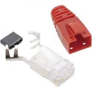 BEL Stewart Connectors SS39RTE SS39RTE RJ45 Connector CAT 6 8P8C RJ45 Plug straight Red