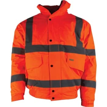 Hi-vis Rip-stop Bomber Jacket (EN20471) Orange - 2XL