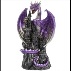 Dragon Purple LED Figurine By Lesser & Pavey