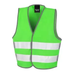 SAFE-GUARD by Result Childrens/Kids Core Enhanced Hi-Vis Vest (10-12 Years) (Lime Green)