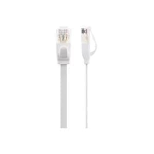 Maplin CAT6 RJ45 Plug Flat Ethernet Network Cable 30m White