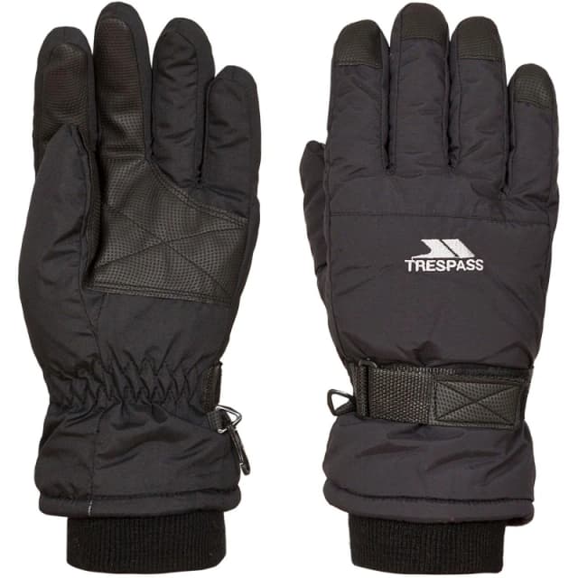Trespass Mens Gohan II Ski Gloves in Black Size: Medium Black Male M