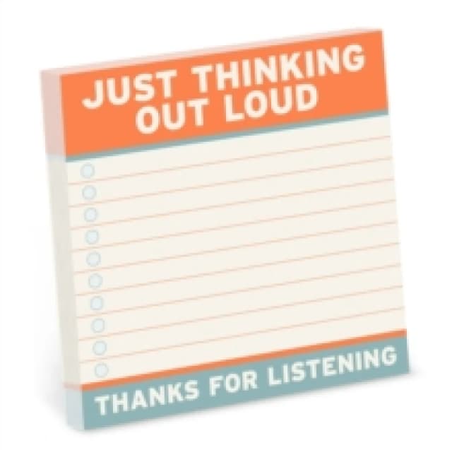 Knock Knock Thinking Out Loud Sticky Notes (4 x 4-inches) Other printed item