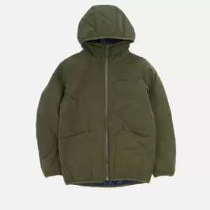 Barbour Boys Hooded Liddesdale Quilted Jacket - Olive - S (6-7 Years)