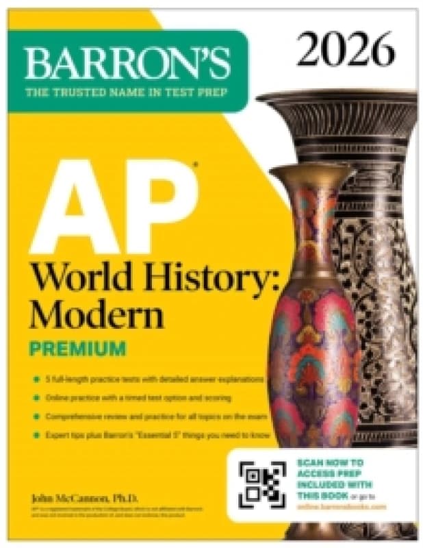 AP World History: Modern Premium, 2026: Prep Book With 5 Practice Tests + Comprehensive Review + Online Practice Paperback / softback