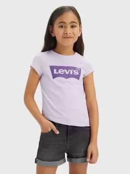 Kids Batwing Tee - Pink / Purple Rose