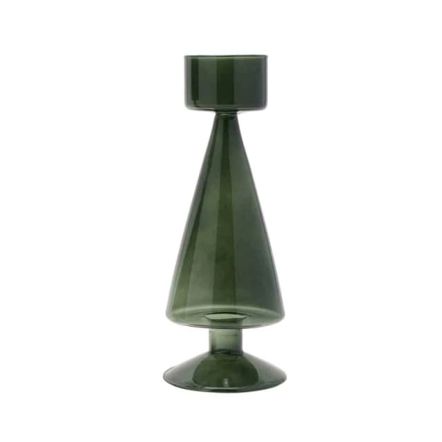 The Christmas Gift Co. Medium Tree Shaped Tea Light Holder Green unisex