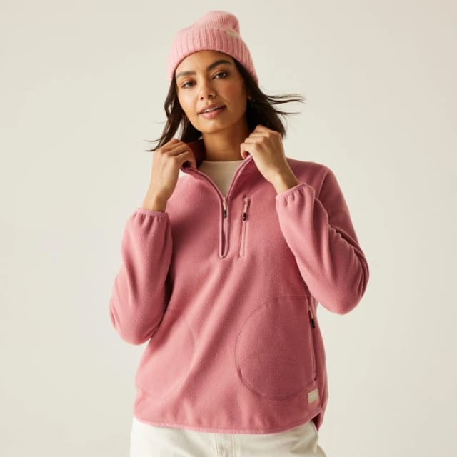 Regatta Womens Frankie Half Zip Fleece Dusty Rose female 12