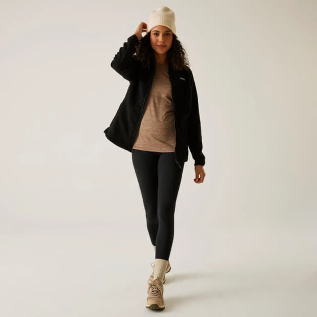 Womens hooded fleece Regatta Elinn Noir Female 38