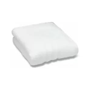 Zero Twist 100% Micro Yarn Cotton Bath Towel, White - Catherine Lansfield