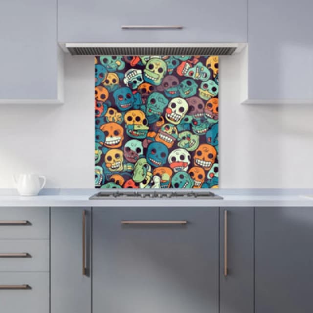 Warren Reed - Designer Boho Inspired Christmas Trees Tea Towel in Green Green Unisex