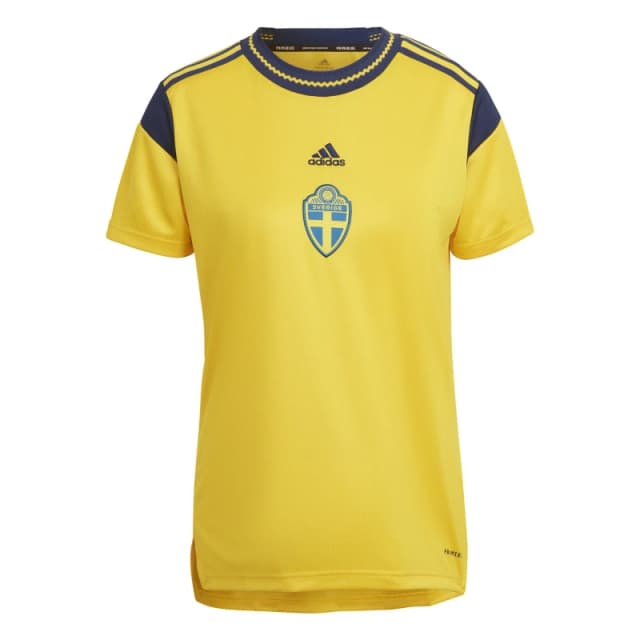 adidas Sweden Home FIFA World Cup 2022 Football Shirt Yellow female 10 (S)