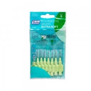 Tepe Extra Soft 0.8mm Green Interdental Brushes 8Pcs