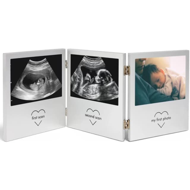 VonHaus Vonhaus - Baby Scan Photo Frame, Multi-Photo Silver unisex one size