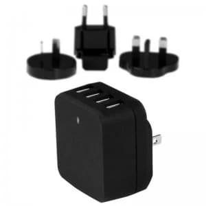 Startech.com 4-Port USB Wall Charger - International Travel - 34W/6.8A