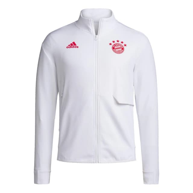 adidas Bayern Munich Anthem Jacket Tracksuit 2022 2023 Top Mens White male 2XL