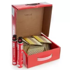 Senco HC59AXBKR-FCB First Fix Galvanised Smooth Nails 3.1mm x 90mm + 2 Fuel Cell