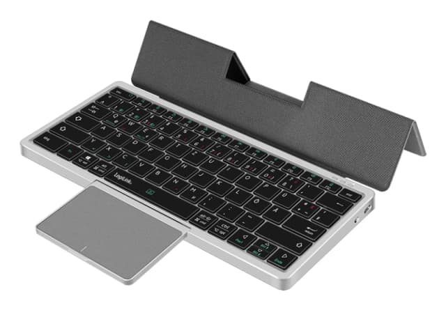 LogiLink ID0214 keyboard Home/Office Bluetooth QWERTZ German Grey