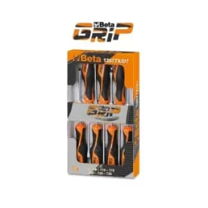Beta Tools 1267 TX/D7 7pc Beta GRIP Torx Screwdriver Set Non-Slip T6 to T30