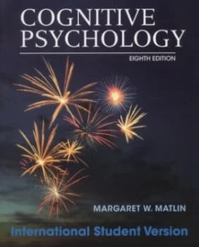 Cognitive Psychology by Margaret W. Matlin Paperback