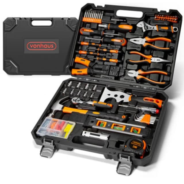 Vonhaus Ultimate 120 Pcs Tool Kit For Beginners