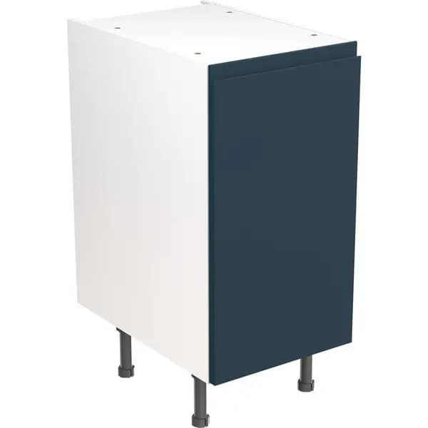 Kitchen Kit Ready Made J-Pull Kitchen Cabinet Base Unit Ultra Matt 400mm in Indigo Blue