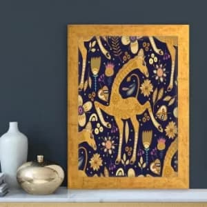 AC51482372125 Multicolor Decorative Framed MDF Painting